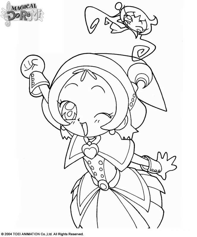coloriage magical doremi loulou et lolo sa fee